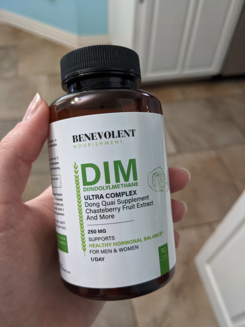 DIM (Diindolylmethane) Supplement bottle