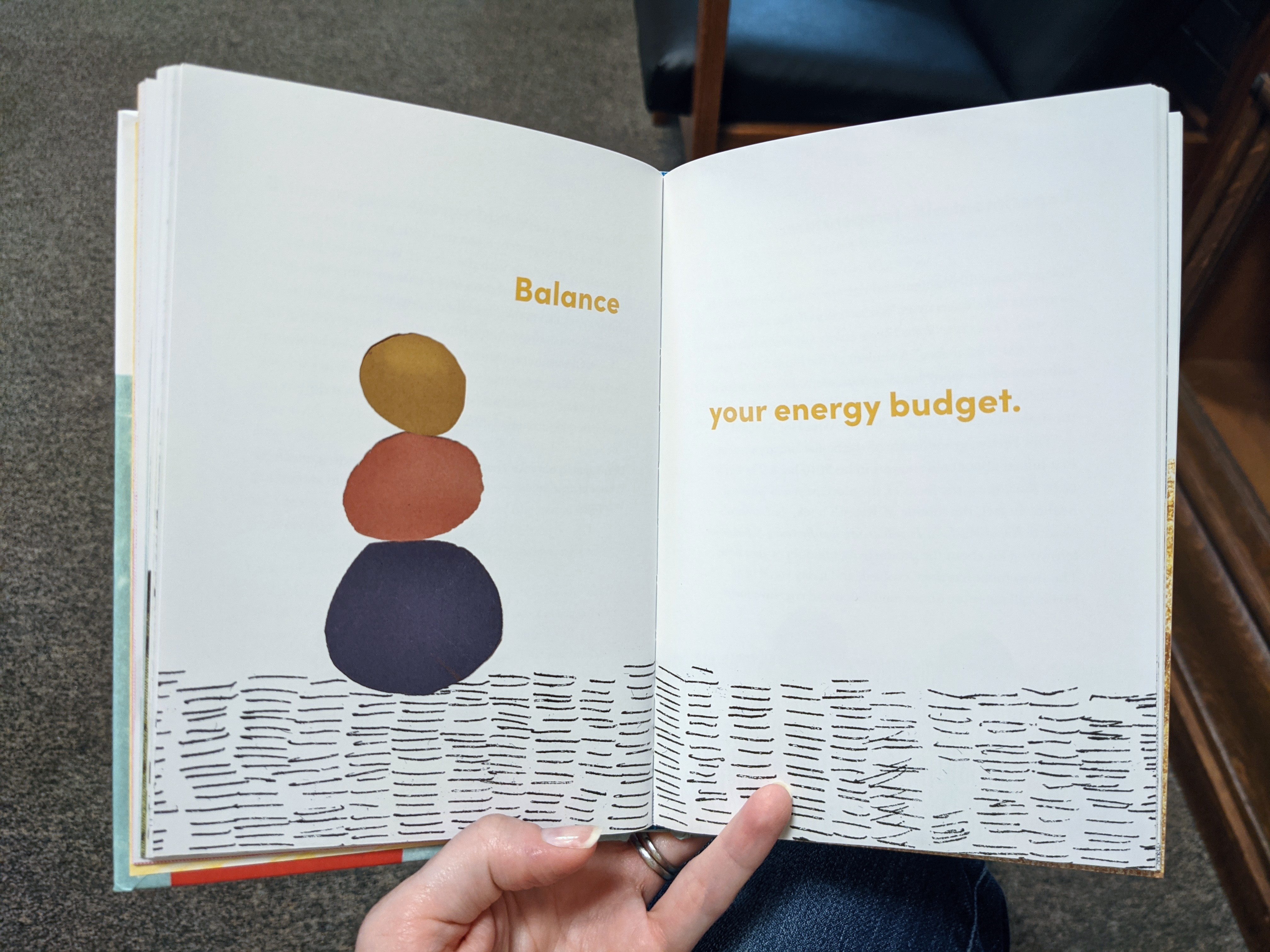 "Balance your energy budget." (book)