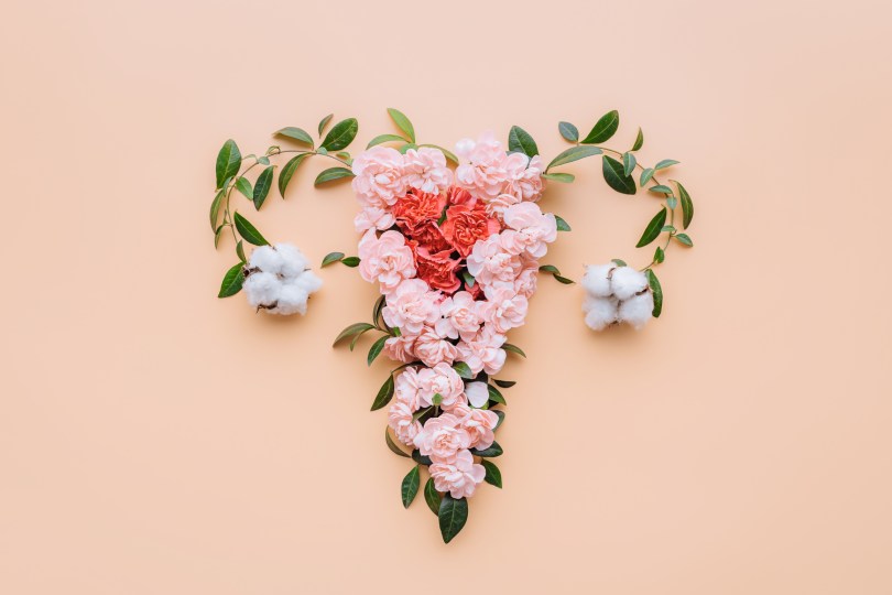 flowers in the shape of a uterus