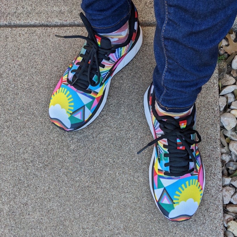 Brooks rainbow running shoes