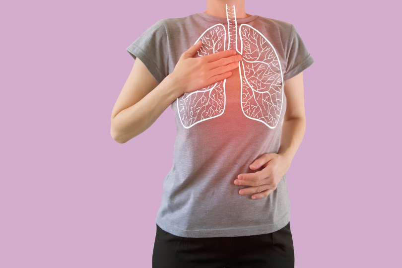 inflamed lungs - pneumonia